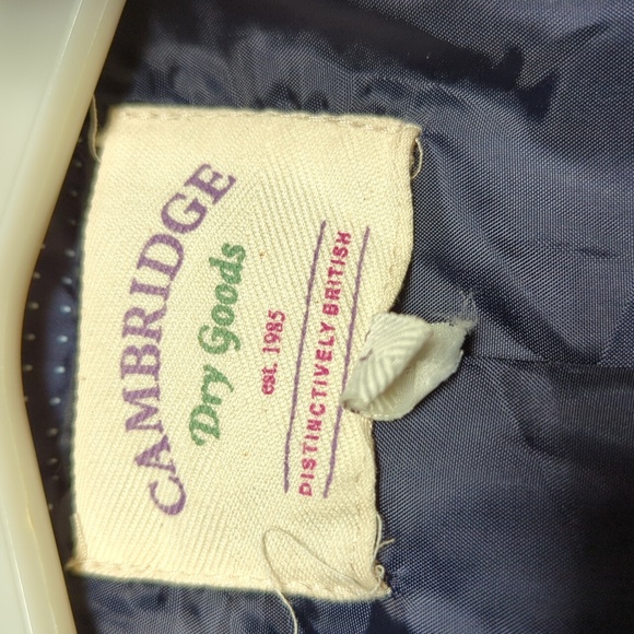 Cambridge Dry Goods Zipper Puffer Vest - Large - Navy & White - Gold Snaps - Picture 3 of 5